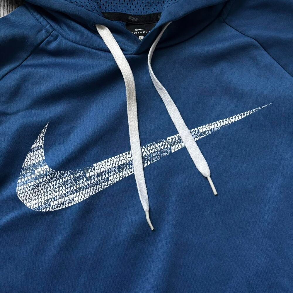 Nike blue Dri-Fit hoodie Size L - Picture 4 of 7